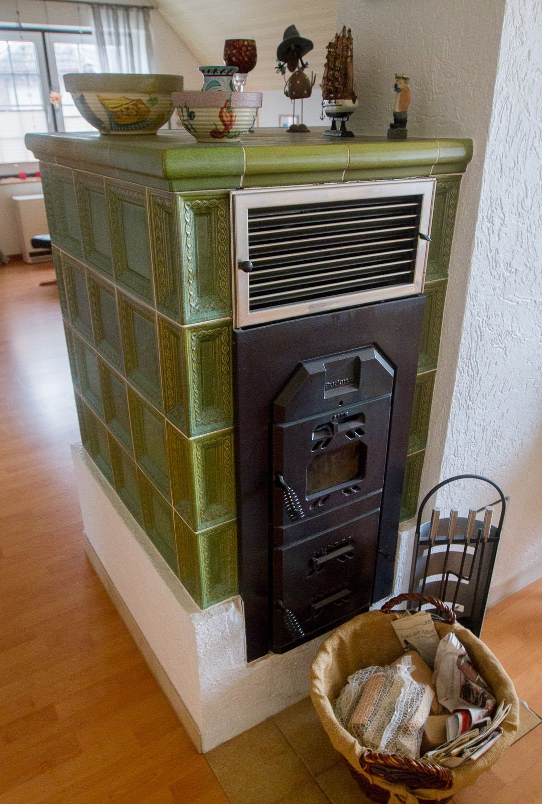 Kamin zwischen Wohn- & Essbereich